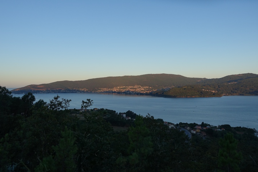 Blick auf die Flussmündung bei Vigo